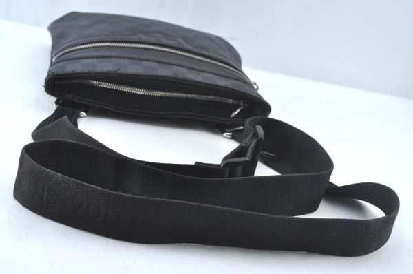 Authentic Louis Vuitton Damier Graphite Tomas Shoulder Cross Bag N58028 LV 6348J