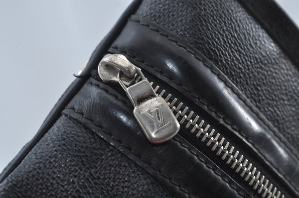 Authentic Louis Vuitton Damier Graphite Tomas Shoulder Cross Bag N58028 LV 6348J