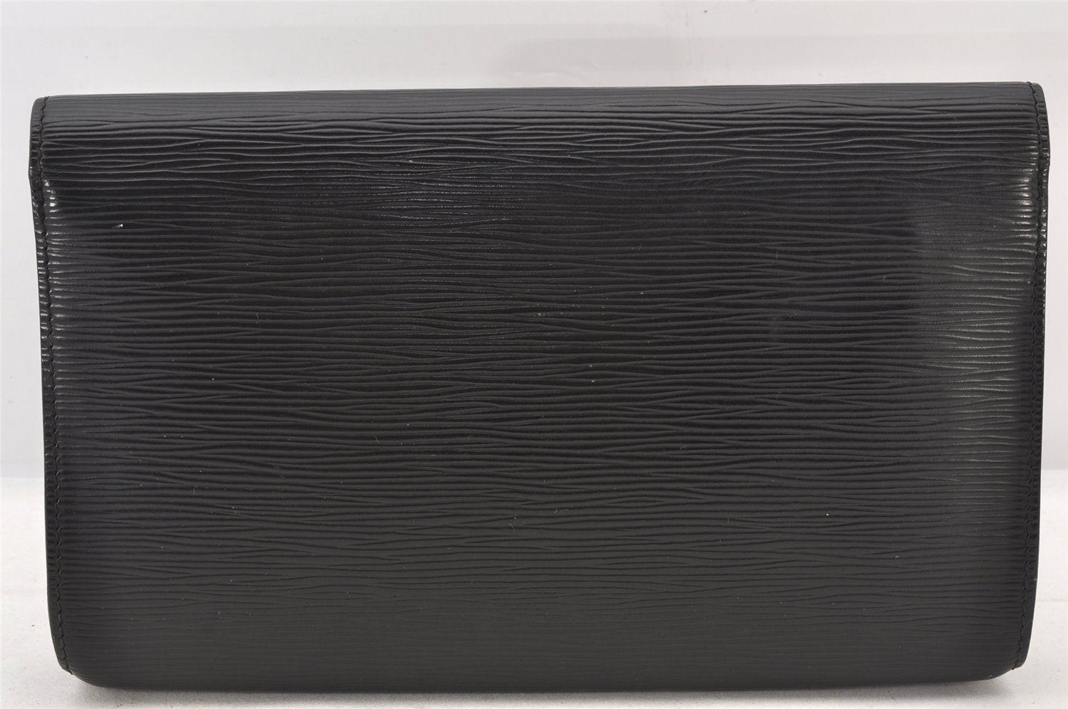 Authentic Louis Vuitton Epi Chaillot Clutch Hand Bag Purse Black M52532 LV 6348K