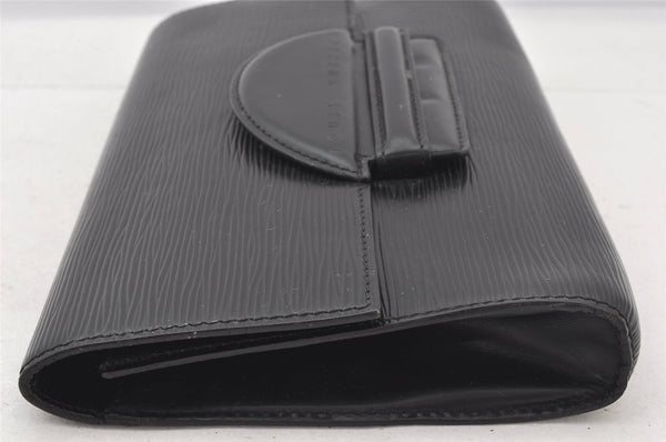 Authentic Louis Vuitton Epi Chaillot Clutch Hand Bag Purse Black M52532 LV 6348K