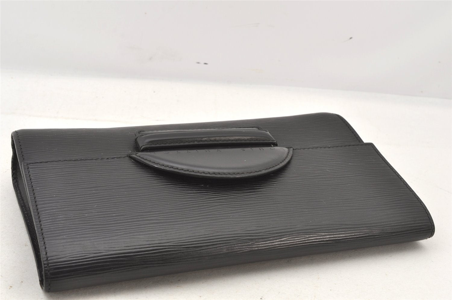 Authentic Louis Vuitton Epi Chaillot Clutch Hand Bag Purse Black M52532 LV 6348K