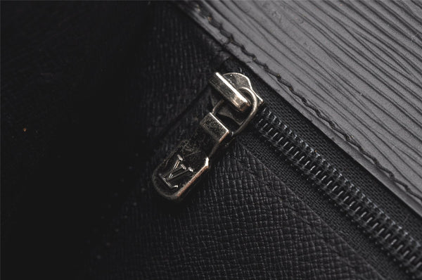 Authentic Louis Vuitton Epi Chaillot Clutch Hand Bag Purse Black M52532 LV 6348K
