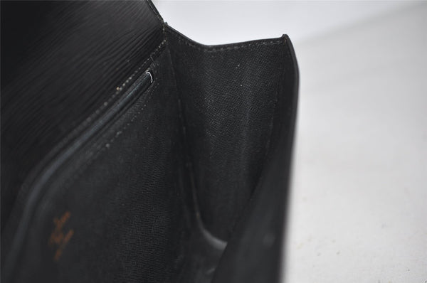 Authentic Louis Vuitton Epi Chaillot Clutch Hand Bag Purse Black M52532 LV 6348K