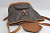 Authentic Louis Vuitton Monogram Montsouris MM Backpack M51136 LV 6350I