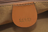Authentic GUCCI Vintage Clutch Hand Bag Purse GG Canvas Leather Brown 6352J