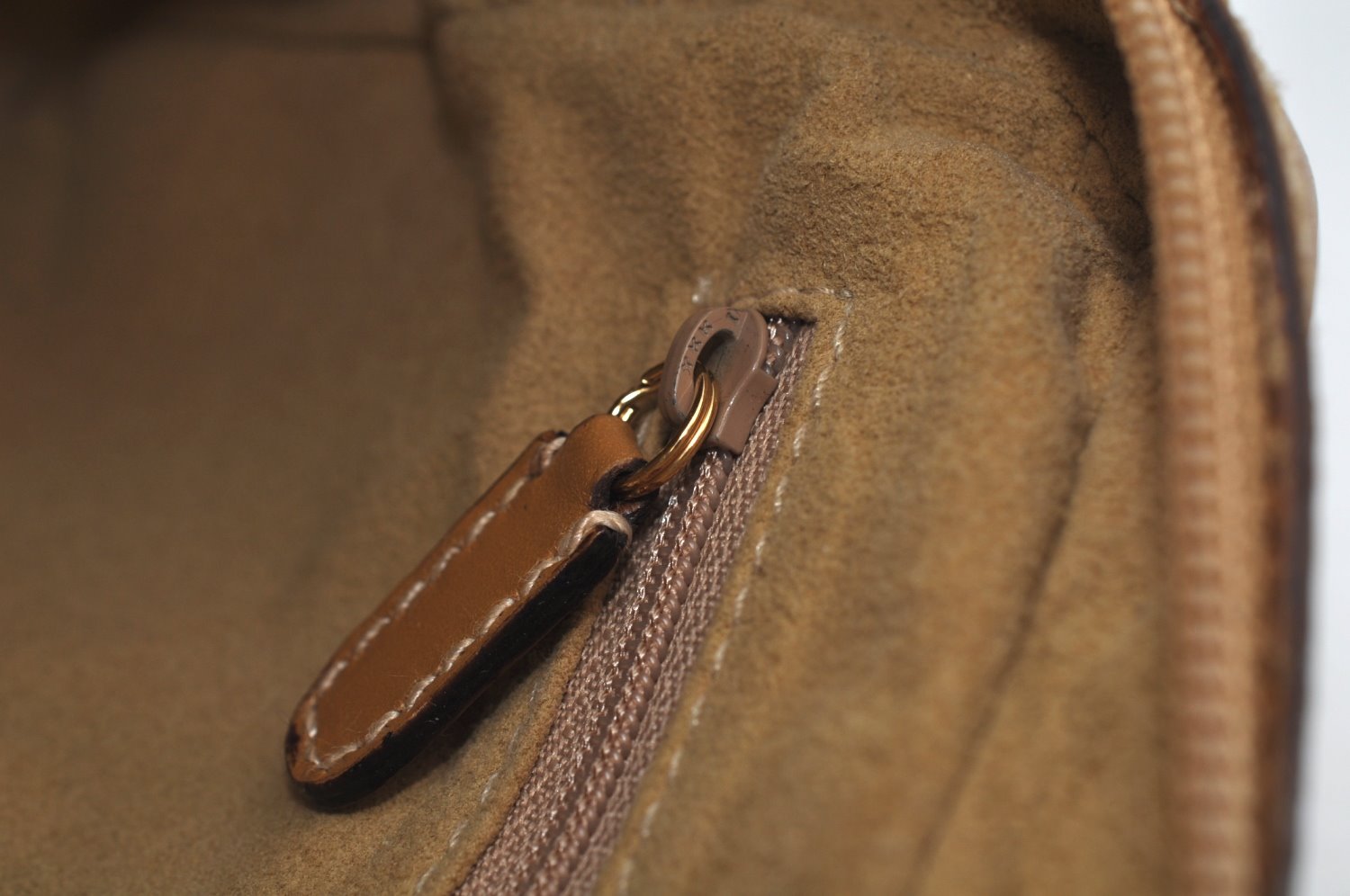 Authentic GUCCI Vintage Clutch Hand Bag Purse GG Canvas Leather Brown 6352J