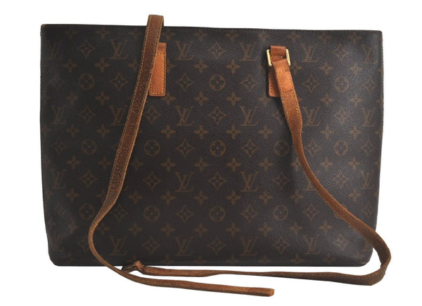 Authentic Louis Vuitton Monogram Luco Shoulder Tote Bag M51155 LV Junk 6352K