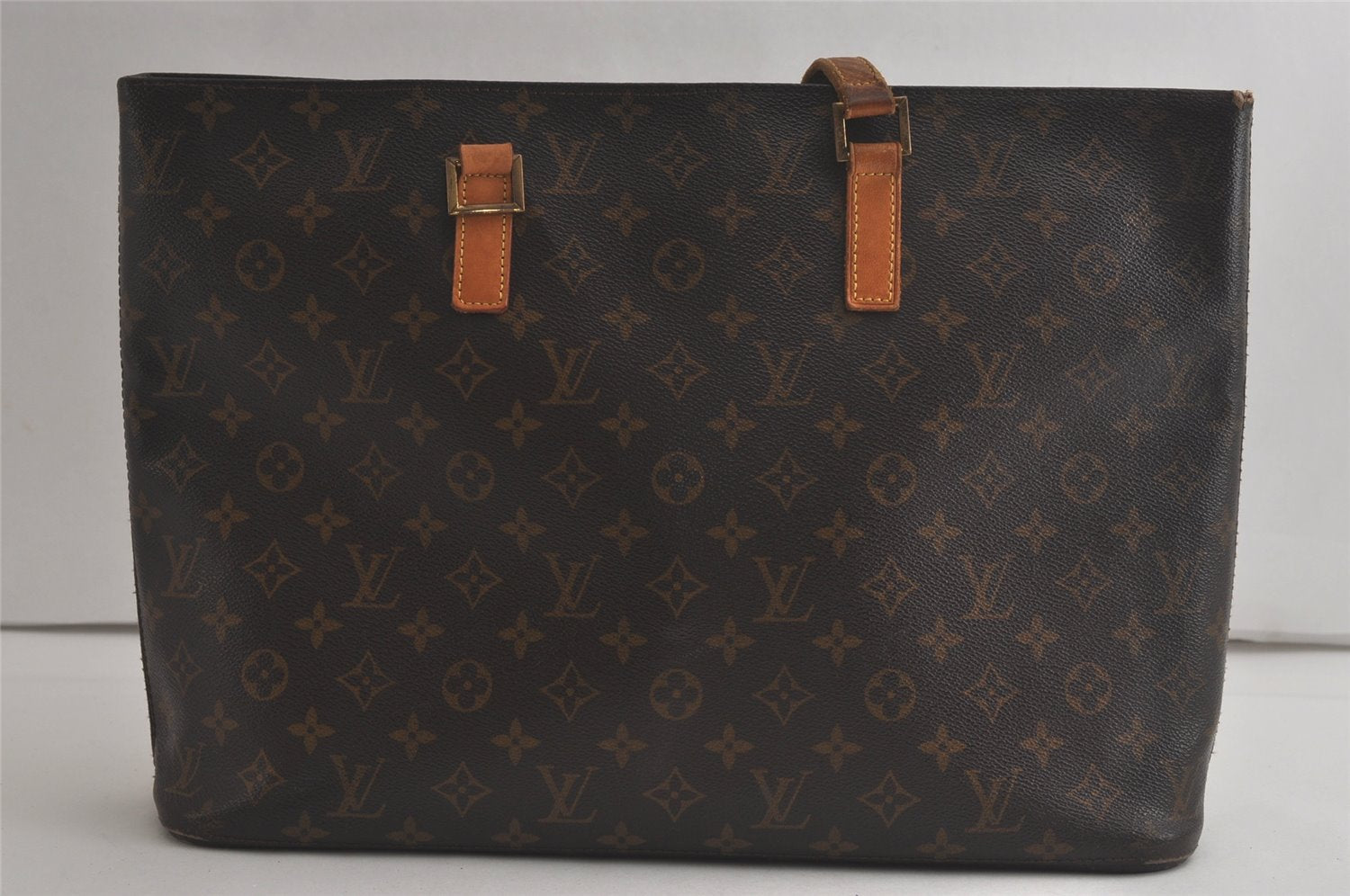 Authentic Louis Vuitton Monogram Luco Shoulder Tote Bag M51155 LV Junk 6352K