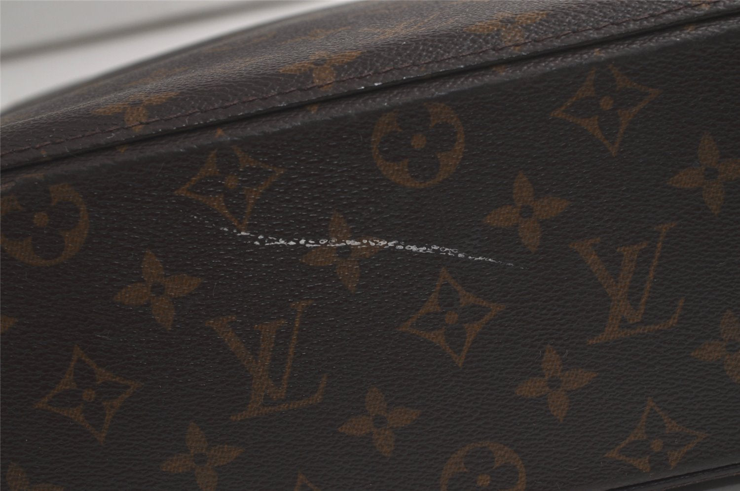 Authentic Louis Vuitton Monogram Luco Shoulder Tote Bag M51155 LV Junk 6352K