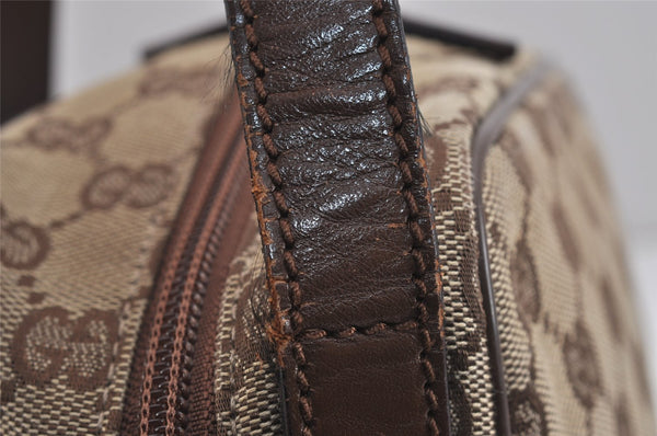 Authentic GUCCI Shoulder Cross Body Bag GG Canvas Leather 031362 Brown 6354J