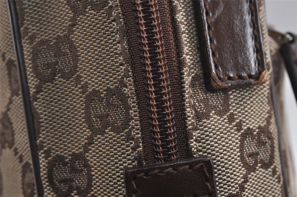 Authentic GUCCI Shoulder Cross Body Bag GG Canvas Leather 031362 Brown 6354J