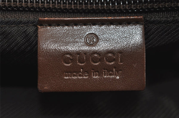 Authentic GUCCI Shoulder Cross Body Bag GG Canvas Leather 031362 Brown 6354J