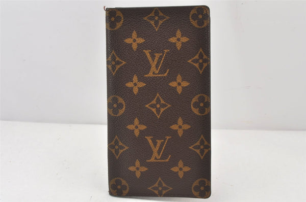 Authentic Louis Vuitton Monogram Porte Valeurs Cartes Credit M61823 Wallet 6355K