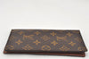 Authentic Louis Vuitton Monogram Porte Valeurs Cartes Credit M61823 Wallet 6355K