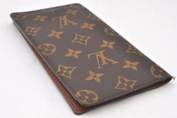 Authentic Louis Vuitton Monogram Porte Valeurs Cartes Credit M61823 Wallet 6355K