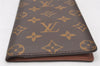 Authentic Louis Vuitton Monogram Porte Valeurs Cartes Credit M61823 Wallet 6355K