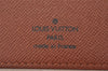 Authentic Louis Vuitton Monogram Porte Valeurs Cartes Credit M61823 Wallet 6355K