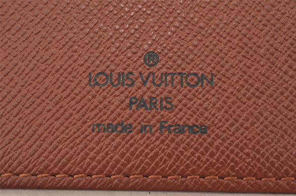 Authentic Louis Vuitton Monogram Porte Valeurs Cartes Credit M61823 Wallet 6355K