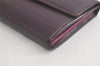 Auth Louis Vuitton Epi Portefeuille Sarah Long Wallet Purple M6374L LV 6356K