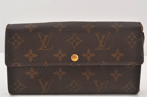 Auth Louis Vuitton Monogram Pochette Porte Monnaie Credit Wallet M61725 LV 6357K