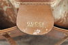 Authentic GUCCI Shoulder Drawstring Bag Purse GG Canvas Leather Beige Junk 6358J