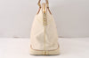 Authentic Louis Vuitton Suhali Lockit MM Hand Bag White M91874 LV 6359K