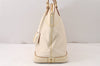 Authentic Louis Vuitton Suhali Lockit MM Hand Bag White M91874 LV 6359K