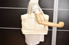 Authentic Louis Vuitton Suhali Lockit MM Hand Bag White M91874 LV 6359K