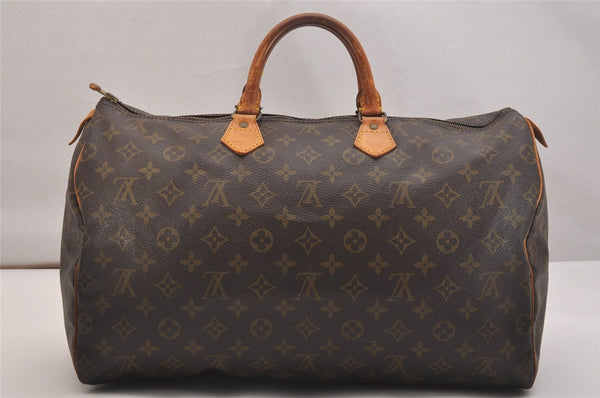 Authentic Louis Vuitton Monogram Speedy 40 Hand Boston Bag M41522 LV 6361J