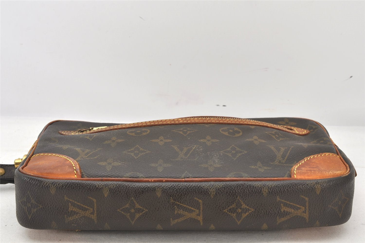 Authentic Louis Vuitton Monogram Marly Dragonne GM M51825 Clutch Hand Bag 6361K