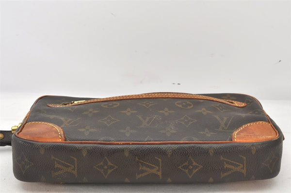 Authentic Louis Vuitton Monogram Marly Dragonne GM M51825 Clutch Hand Bag 6361K
