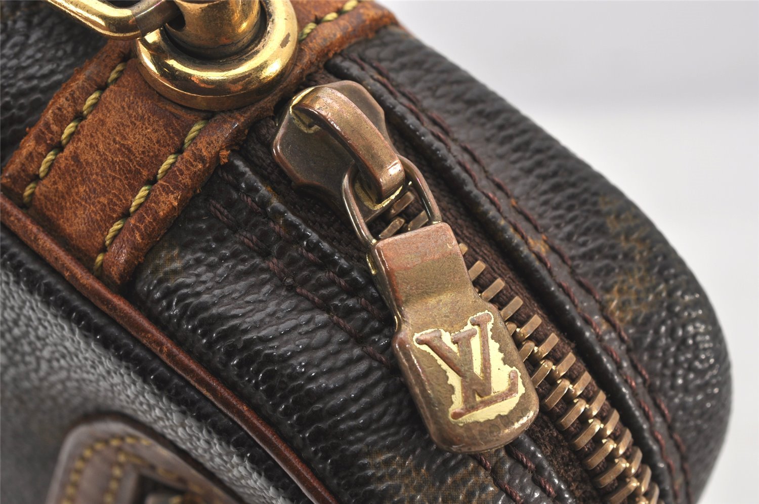 Authentic Louis Vuitton Monogram Marly Dragonne GM M51825 Clutch Hand Bag 6361K