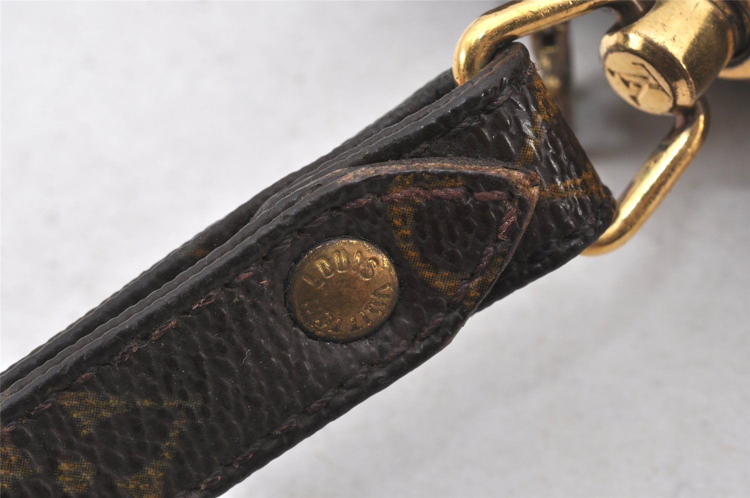 Authentic Louis Vuitton Monogram Marly Dragonne GM M51825 Clutch Hand Bag 6361K