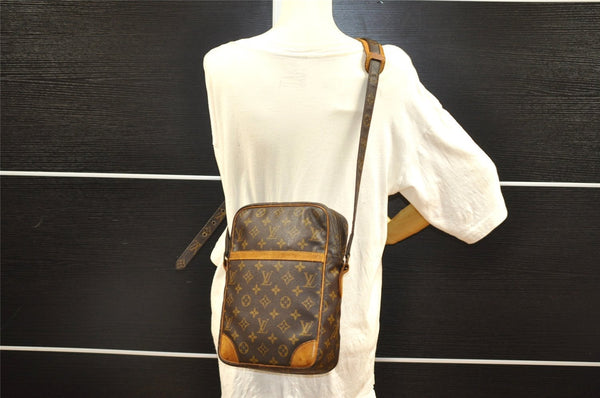 Authentic Louis Vuitton Monogram Danube MM Shoulder Cross Bag M45264 LV 6365I