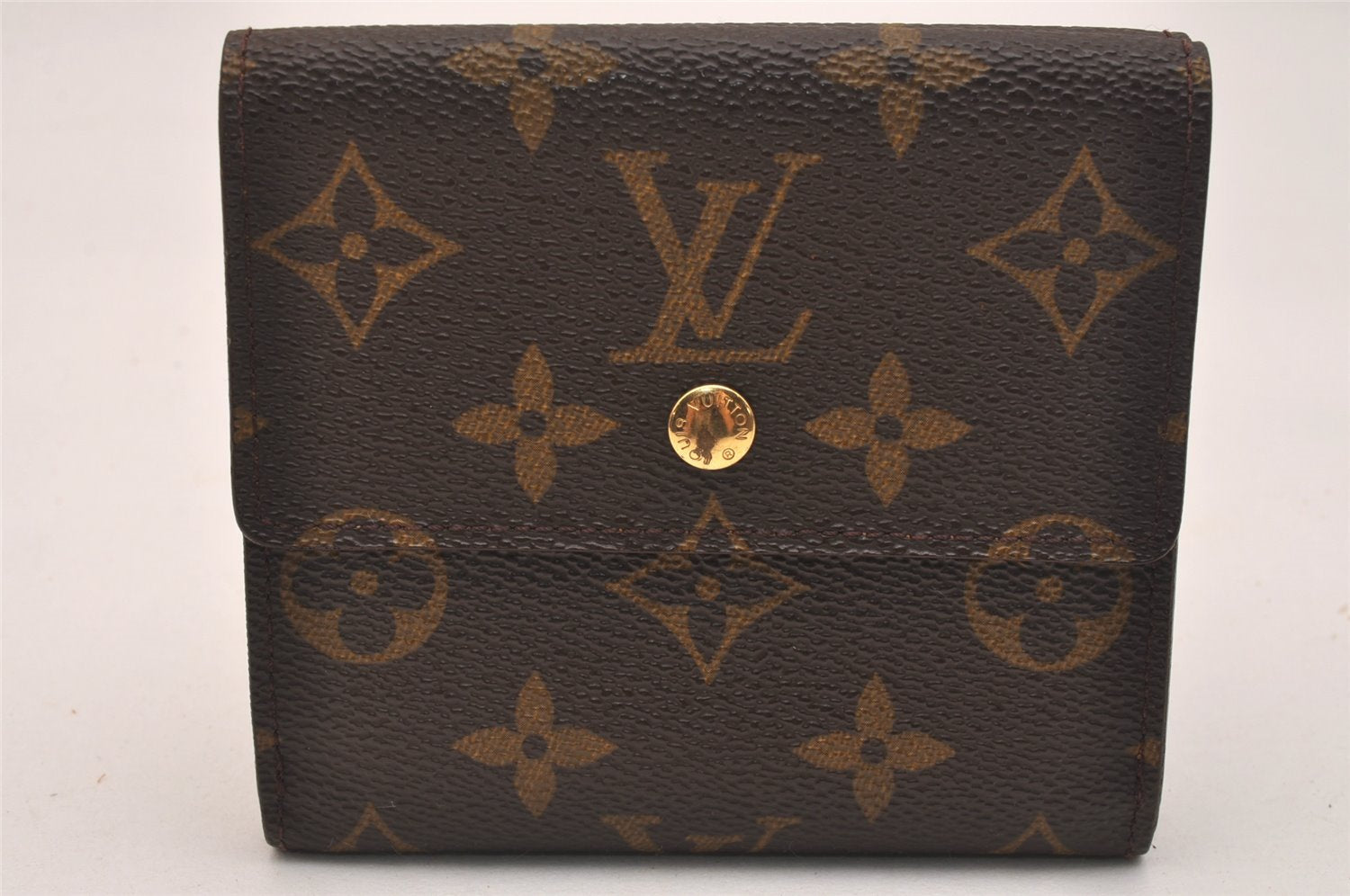 Authentic Louis Vuitton Monogram M61652 Porte Monnaie Billet Carte Credit 6365J