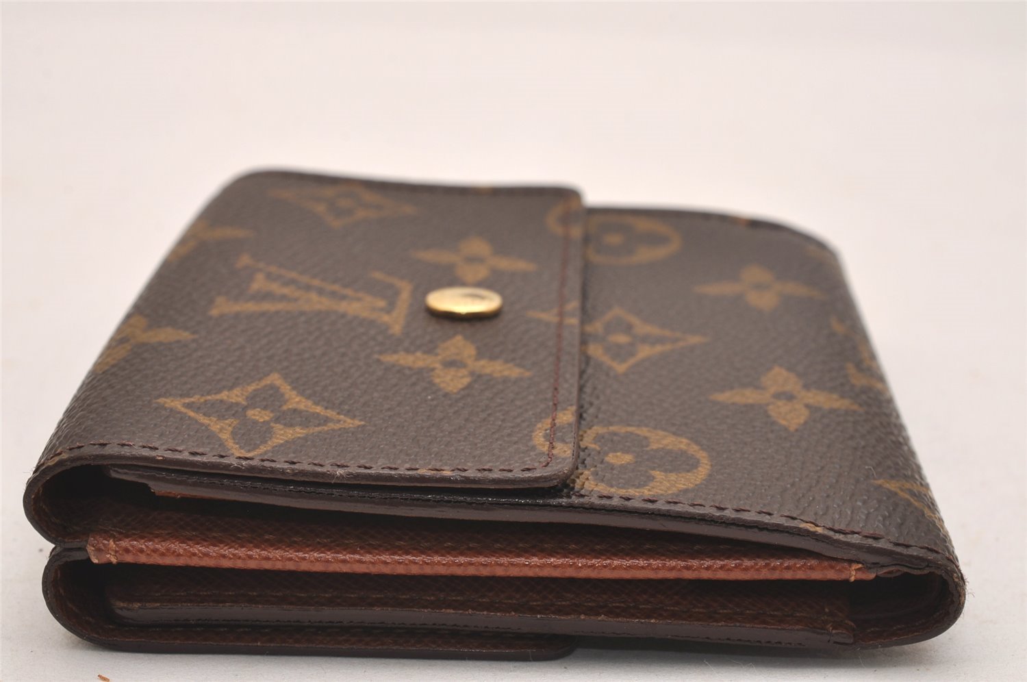 Authentic Louis Vuitton Monogram M61652 Porte Monnaie Billet Carte Credit 6365J