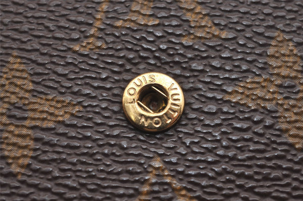Authentic Louis Vuitton Monogram M61652 Porte Monnaie Billet Carte Credit 6365J