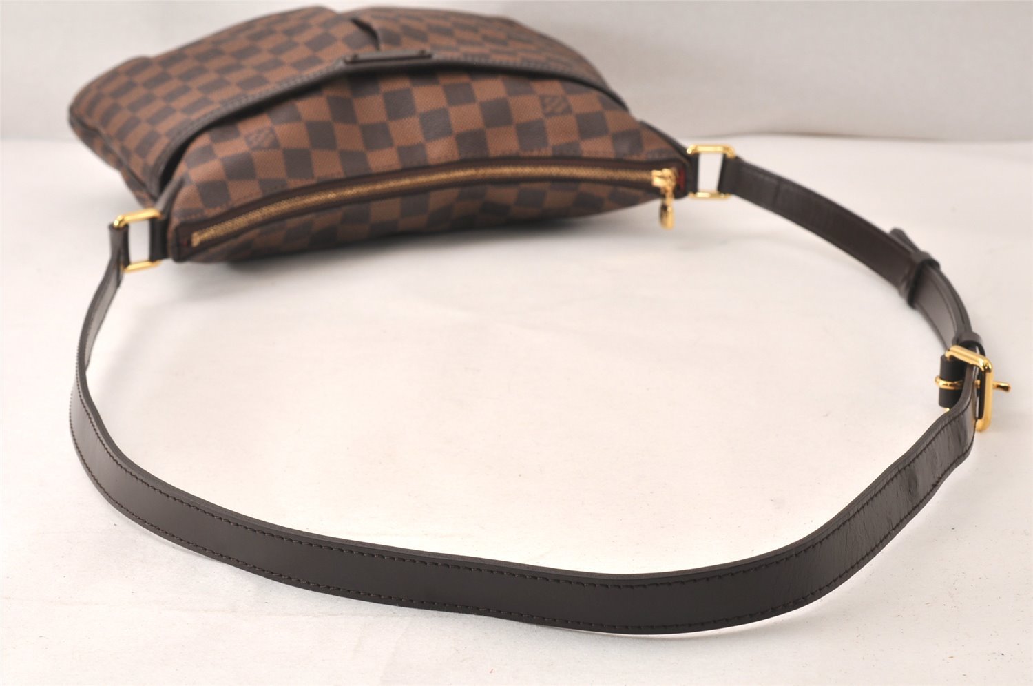 Authentic Louis Vuitton Damier Bloomsbury PM Shoulder Cross Bag N42251 LV 6365K