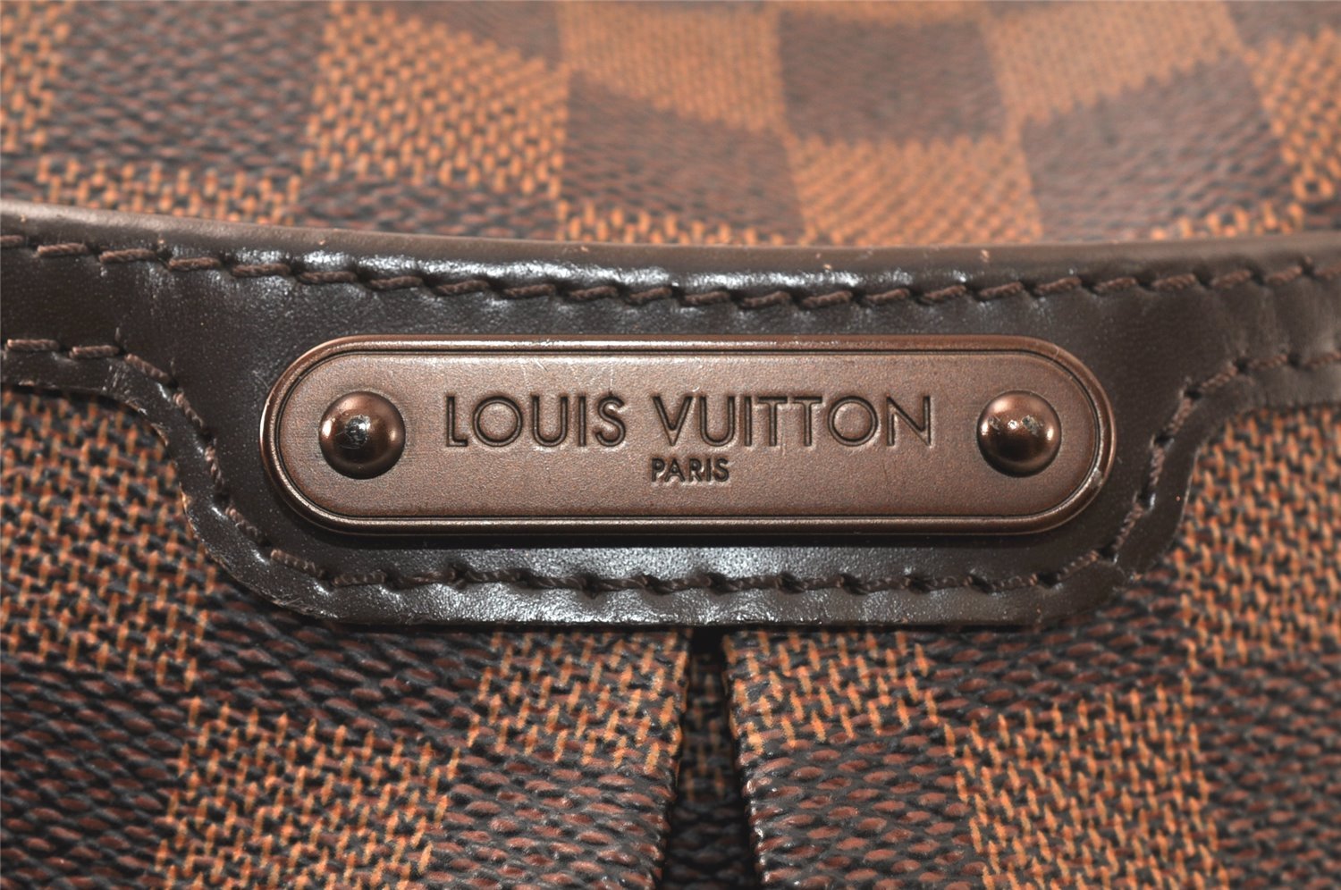 Authentic Louis Vuitton Damier Bloomsbury PM Shoulder Cross Bag N42251 LV 6365K