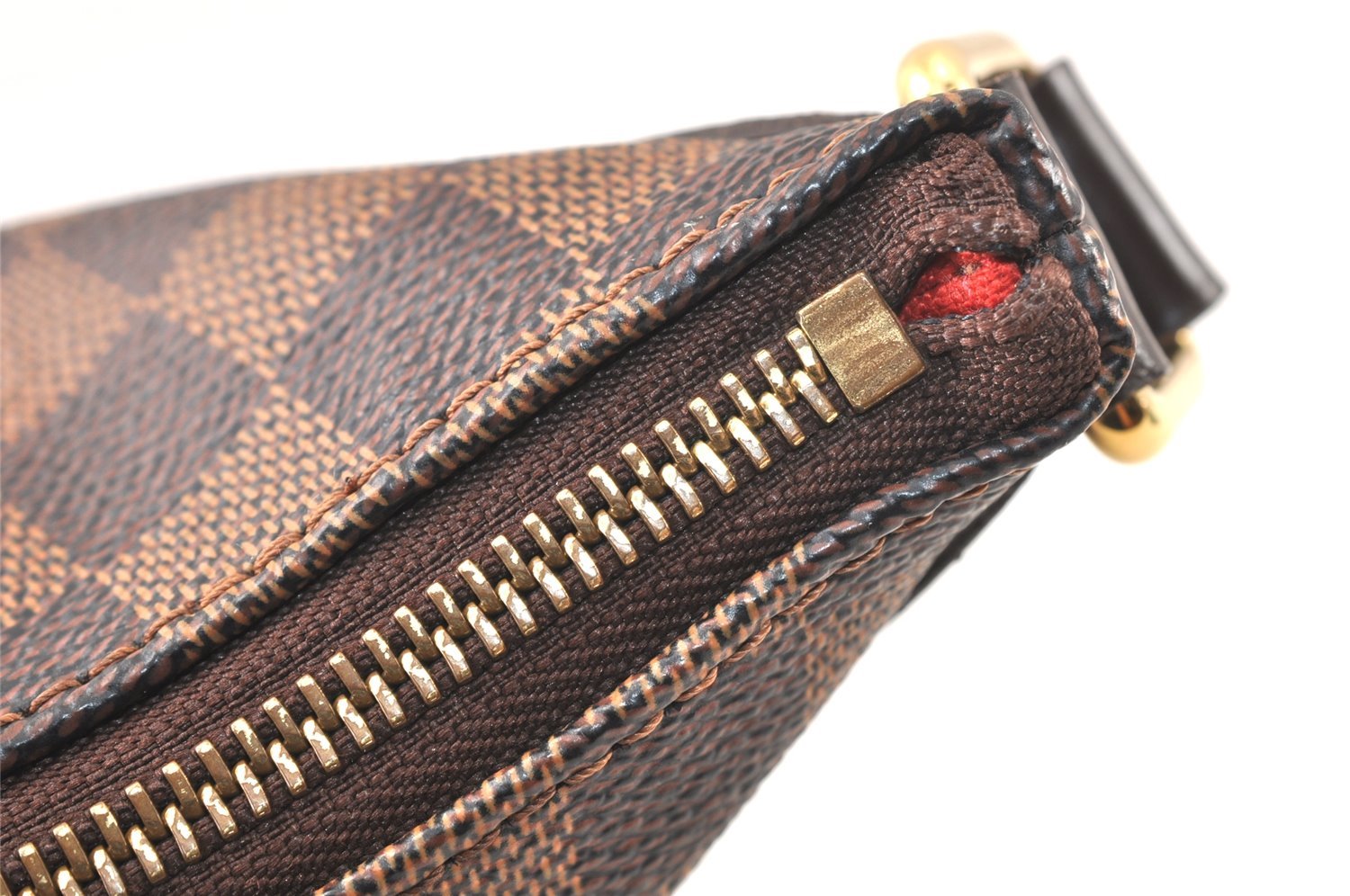 Authentic Louis Vuitton Damier Bloomsbury PM Shoulder Cross Bag N42251 LV 6365K