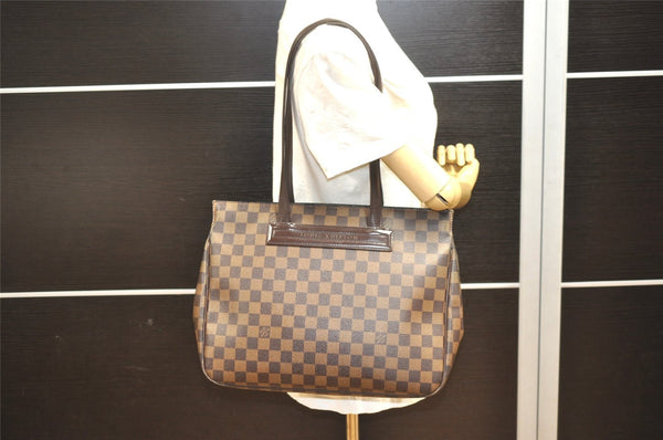 Authentic Louis Vuitton Damier Parioli PM Shoulder Tote Bag N51123 LV 6366I