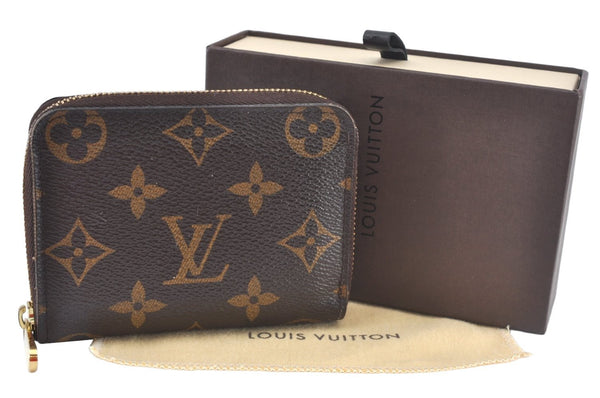 Authentic Louis Vuitton Monogram Zippy Coin Purse Case M60067 LV Box 6366J