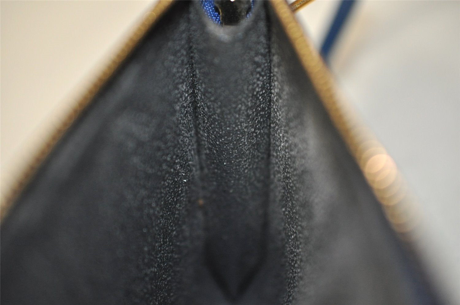 Authentic Louis Vuitton Epi Pochette Accessoires Pouch Blue M52945 LV Junk 6367I