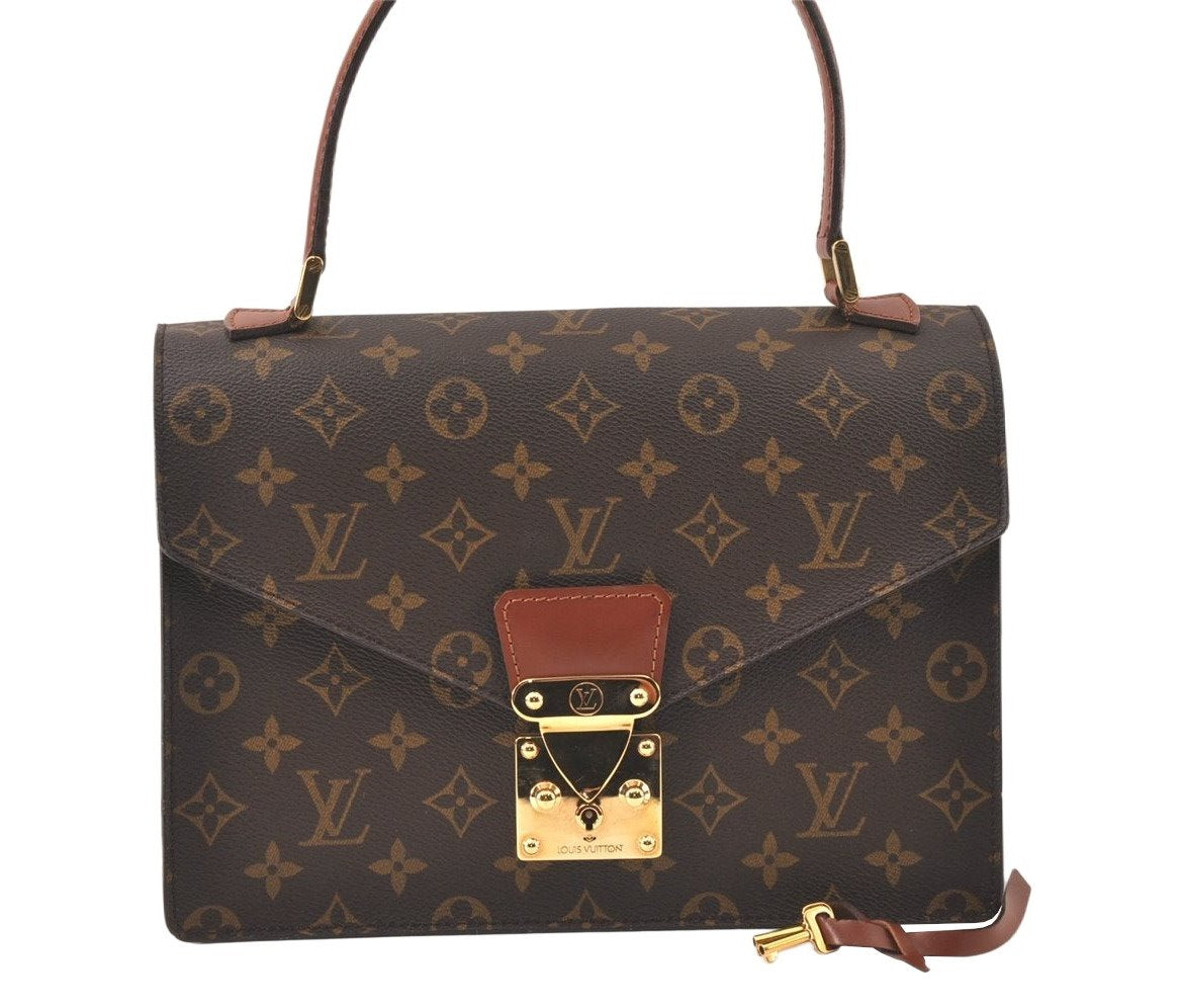 Authentic Louis Vuitton Monogram Concorde Hand Bag Purse M51190 LV 6367K
