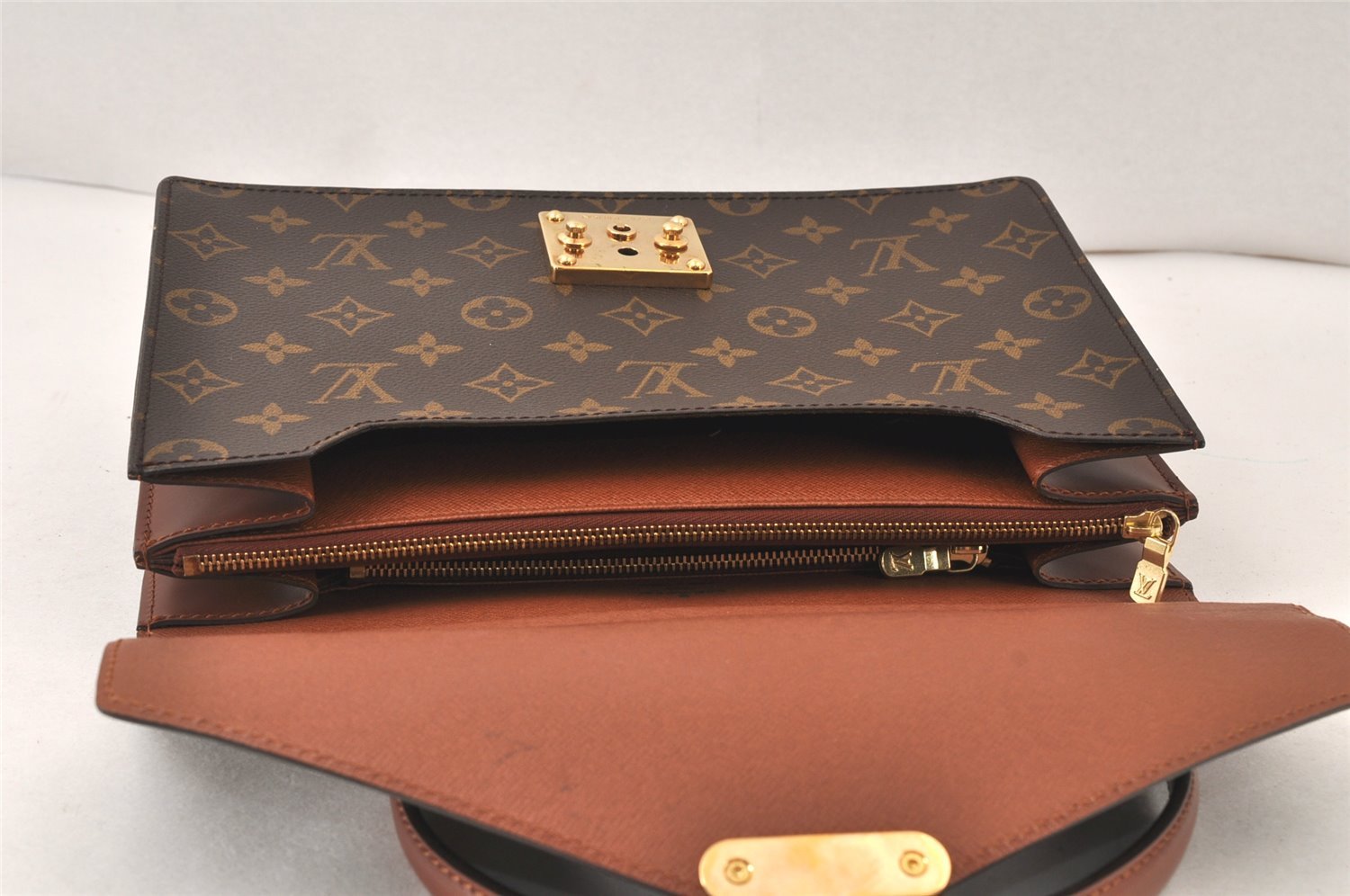 Authentic Louis Vuitton Monogram Concorde Hand Bag Purse M51190 LV 6367K