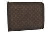 Authentic Louis Vuitton Monogram Poche Documents Document Case Old Model 6368J