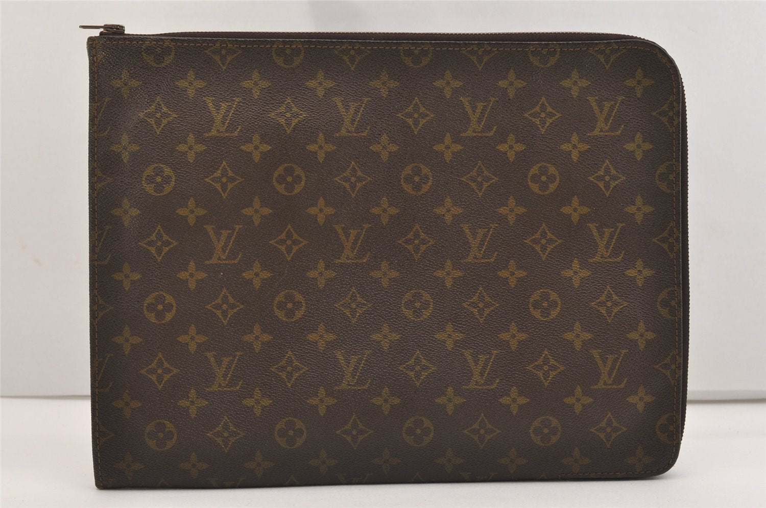 Authentic Louis Vuitton Monogram Poche Documents Document Case Old Model 6368J
