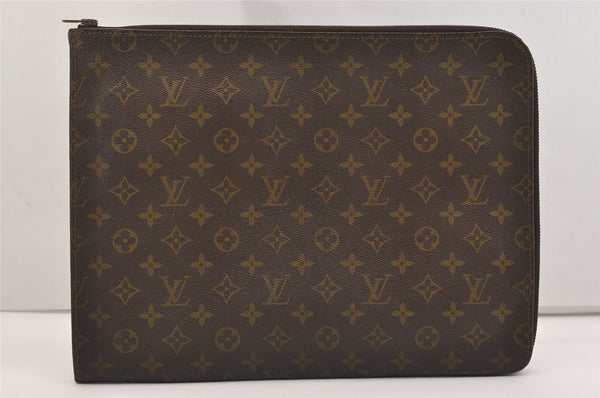 Authentic Louis Vuitton Monogram Poche Documents Document Case Old Model 6368J