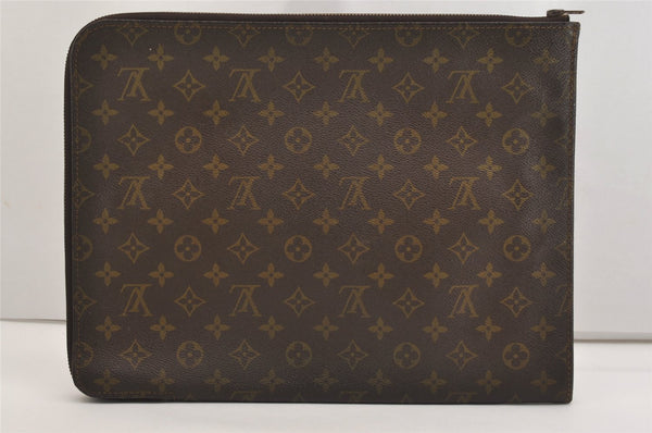 Authentic Louis Vuitton Monogram Poche Documents Document Case Old Model 6368J