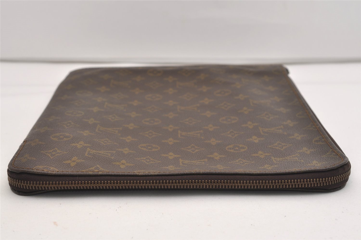 Authentic Louis Vuitton Monogram Poche Documents Document Case Old Model 6368J